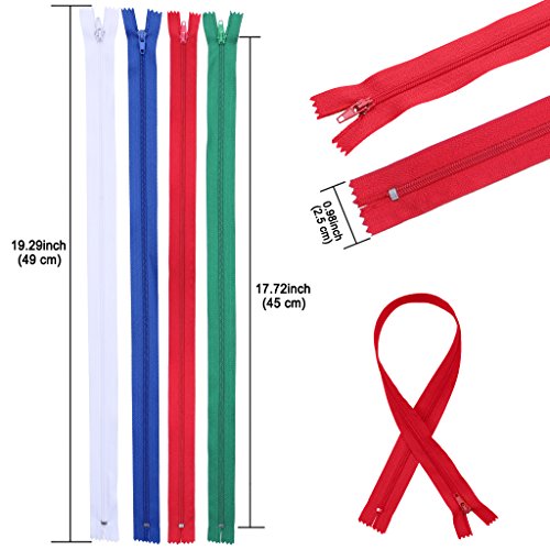 Cerniere da 17,5 pollici - Bulk Zippers Bulk in