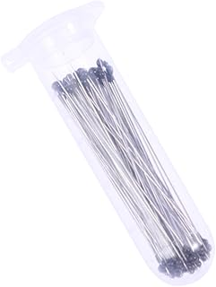 T Tool Precision Tools 100 PCS Stainless Steel Specimen Butterflies Collection Needles with Vials and Labels 0. 38mm (Silver) Book Tool Bag Specimen Collector Needle