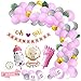 PopularLdo Baby Shower Dekorationen Mädchen, Baby Party Dekoration Mädchen, Oh Girl Banner, Baby Shower Servietten, Baby Luftballons für Baby Party Dekoration Mädchen, Rosa Dekoration Baby Shower
