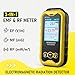 EMF Meter, 3-in-1 Electromagnetic Radiation Detector for EF MF RF Field, Electric Magnetic Radio Frequency Monitor, Portable Rechargeable Battery Reader for Microwave Ghost Hunting, BH-W01