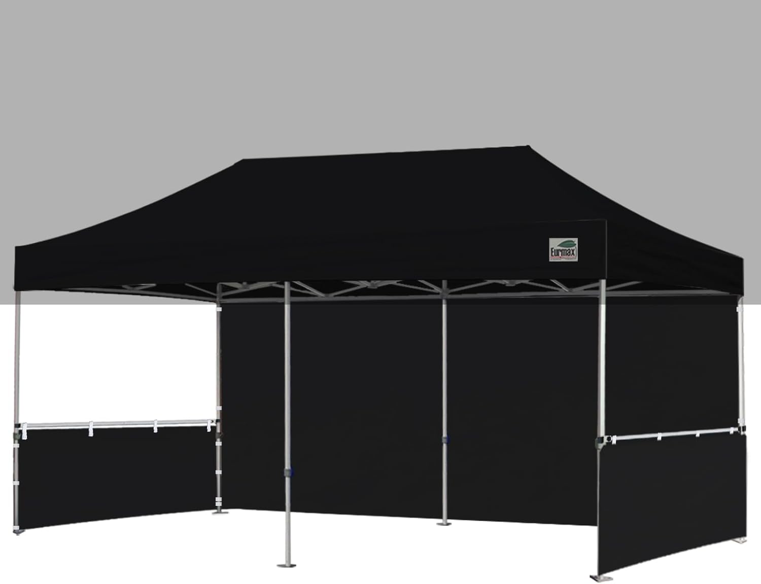 Eurmax USA Walls for 10'x10'Pop-up Booth Canopy Tent Commercial Instant Canopies,Enclosure 1 Full Sidewall & 3 Half Walls ONLY,NOT Including Frame and Top,Stripe Green