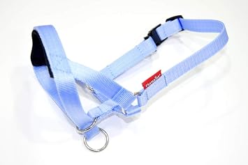 Headcollar Dog Halter/Training Head Collar Training Tool Dog, Head Harness to Stop Pulling on the Lead, Easy to Use, Padded Nose Band, Adjustable 5, Baby Blue