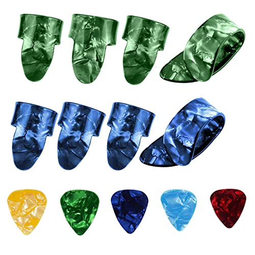 Guitare Pouce Médiators 8 Pièces+Médiators pour Guitare 5 Pièces,Médiators du Pouce Médiators du Doigt,Pics de Doigt de Guitare en Celluloïd,Plectre pour Guitare Acoustique - Les Beatles, Paul McCartney, John Lennon, RIngo Starr, George Harrison Guitare Pouce Médiators 8 Pièces+Médiators pour Guitare 5 Pièces,Médiators du Pouce Médiators du Doigt,Pics de Doigt de Guitare en Celluloïd,Plectre pour Guitare Acoustique