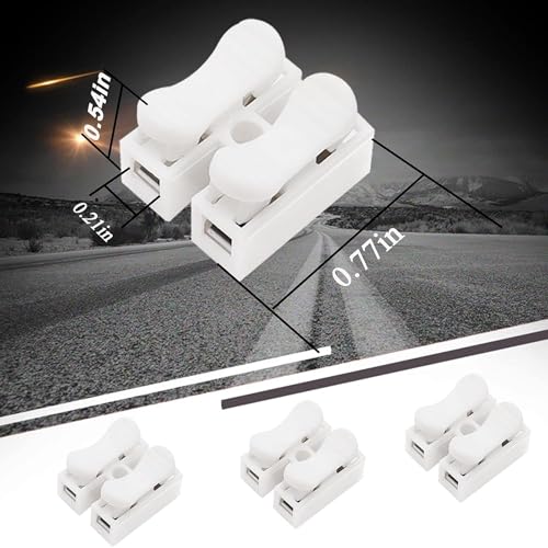 Image of Bellox 50Pcs Cable Connectors- Push Type Quick Wire Cable Jointer, Electrical Wiring Splice Terminal, Spring Loaded Connector for Home Lighting Appliances & Automotive Wiring, Home, Electrician Use