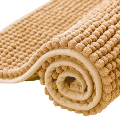 Tapete de Banheiro Microfibra Macarrão de Bolinha - Antiderrapant...