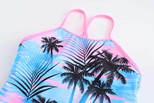 Image of Akokvlar Girls Two Piece Bathing Suit Swimsuit Tankini Swimwear with Boyshort