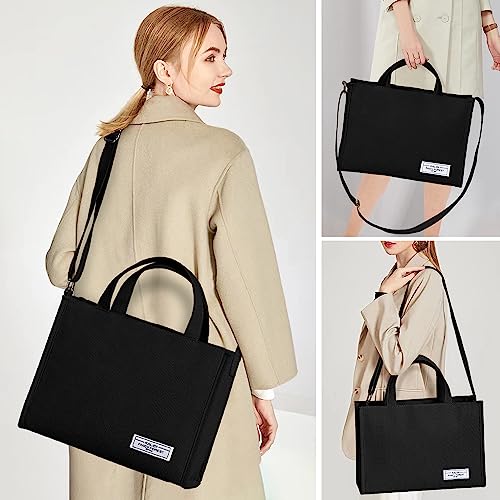 KALIDI Tote Bag for Women Corduroy Crossbody Bag Casual Zipper Tote Fashion Shoulder Handbag Hobo bag with Pockets2