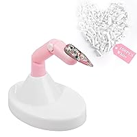 Vista 1 de Dedos de práctica para uñas acrílicas, dedos falsos movibles flexibles para practicar uñas postizas, 1 práctica de dedo rosa ajustable, 1 base