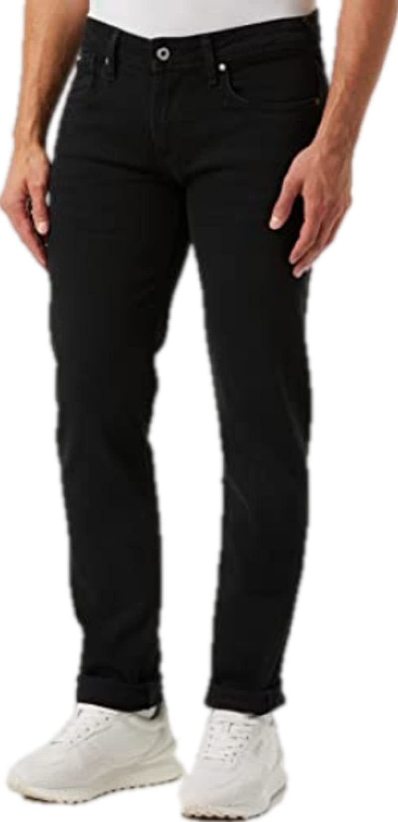 Pepe Jeans Hatch Slim Jeans Schwarz Unifarben Low-Waist W34 L32