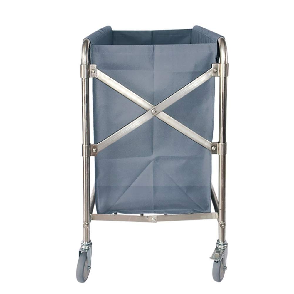 Carrelli Mobili, Carrello per Uso Domestico Carrello Grigio Grigio Pieghevole Pieghevole Pieghevole Carrello con Ruote Rotolanti, Carrello Portatile in Acciaio Inox Commerciale con Borsa Mobi
