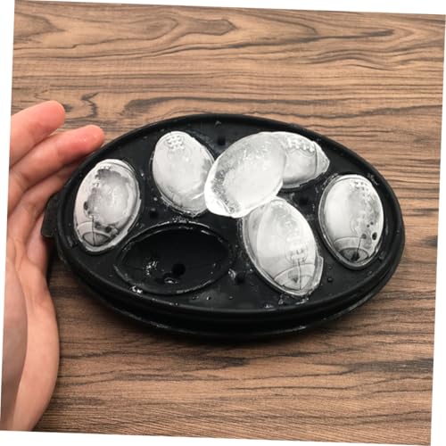 Molde de silicona para cubitos de hielo rugby 2 piezas miniatura 2