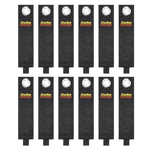 Heavy Duty Storage Straps, Cord Wrap Keeper for Cords, Hoses, Rope, RV, Boat, Garage Organization (NO6-12pcs)