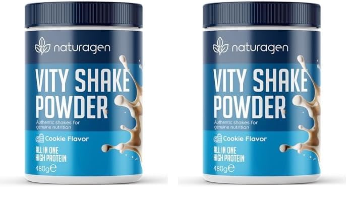 Naturagen Vity Shake Powder 480g Biscuit Flavored (2 paketi)