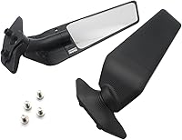 Vista 6 de Más nuevo modificado motocicleta 2 unids retrovisores viento ala ajustable giratoria espejos laterales para 2020 bmw s1000rr