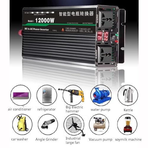 Convertisseur de puissance 12V 220V solution panne électricité 9500W
