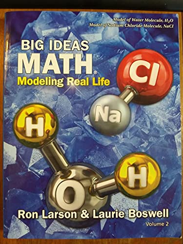 Big Ideas Math; Modeling Real Life, Student Edi... 1635988942 Book Cover