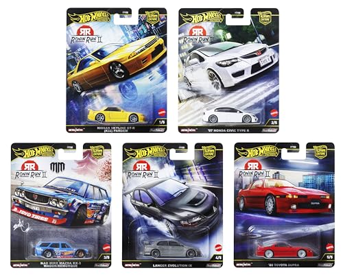 Hot Wheels Premium Car Culture 2025 Ronin Run II Set de 5 miniatura 1
