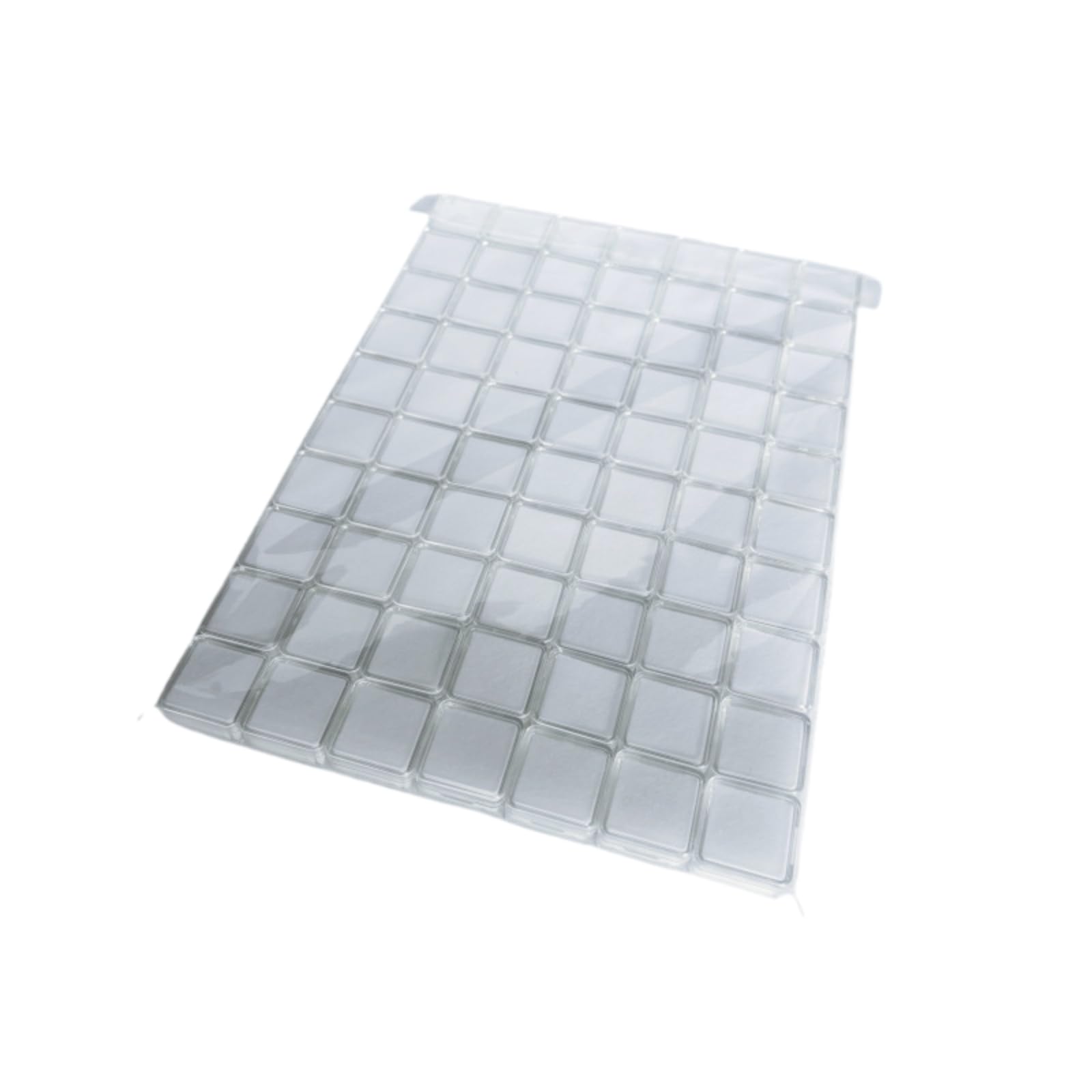 70 Pezzi Scatola di Plastica Quadrato, Spugna Bianca, A