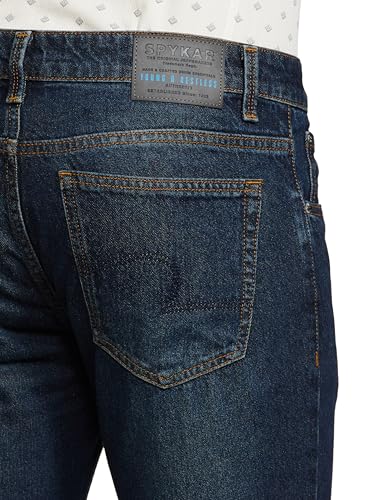 Image of Spykar Men's Kano Slim Fit Mid-Rise Jeans (Ankle Length)