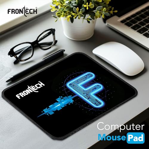 Image of FRONTECH Gaming Mouse Pad | Water Resistant | Anti-Slip Base | Stitched Edges | 232mm x 182mm x 2mm | Red /Black (MSP-0062 Blue)