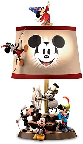 Disney Mickey Mouse Through The Years Table Sculptural Lamp Bradford Exchange