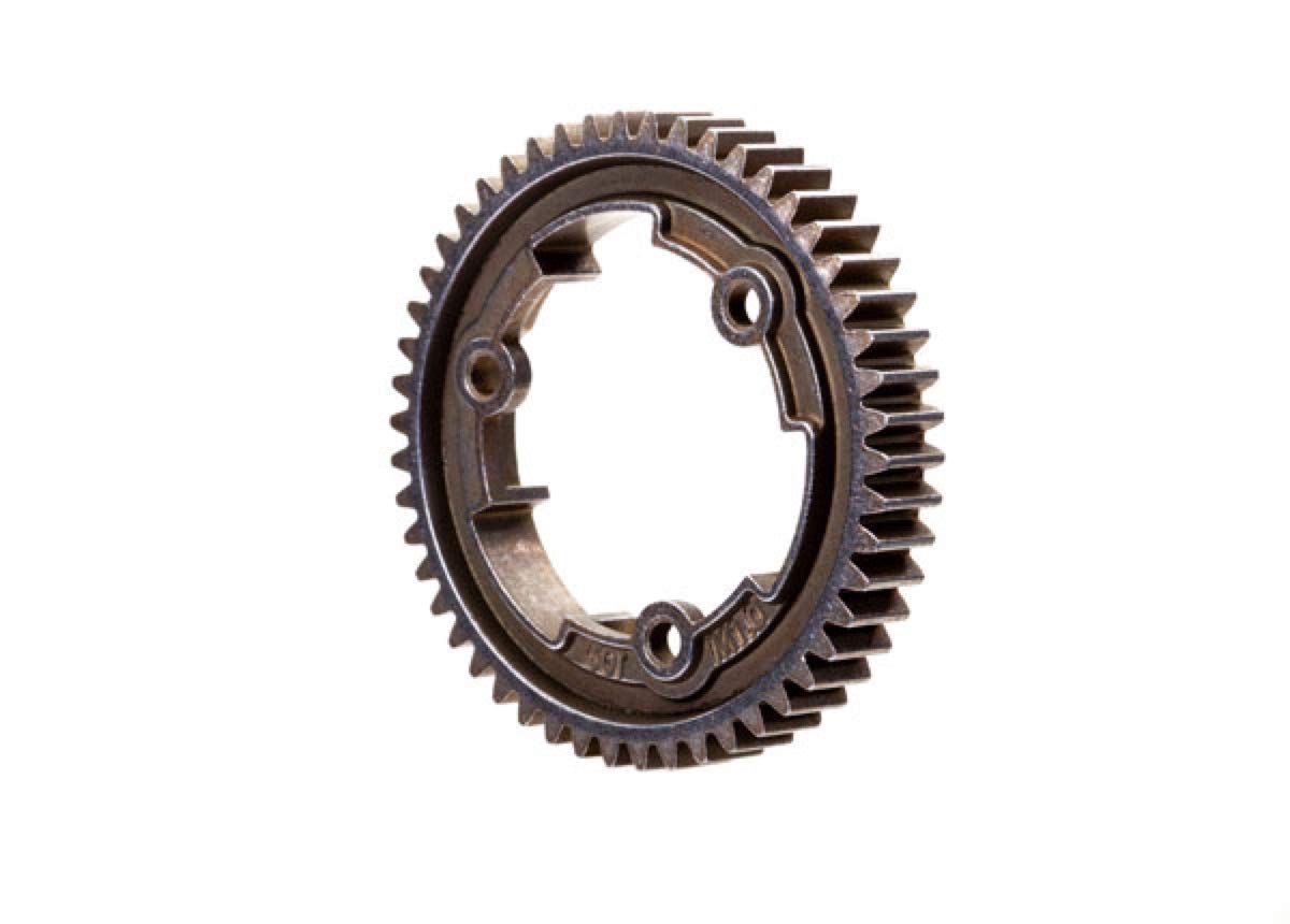 6448R Spur Gear, 50-Tooth, Steel (Wide-Face, 1.0 Metric Pitch)