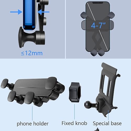 Miniatura 6 de Soporte para teléfono de coche para Audi Q5 2017-2025, 2018 2019 2020 2021 2022 2023 2024 2025 SQ5 Sportback Accesorios para decoración interior