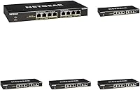 Vista 9 de NETGEAR Interruptor Gigabit Ethernet no administrado PoE de 5 puertos (GS305PP) - con 4 x PoE+ a 83W, montaje en escritorio o en pared