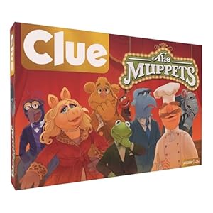 CLUE: The Muppets, Classic Board Game, Solve The Mystery in The Muppet Theater with Kermit, Fozzie, & More, Discover Who, Where, and What Weapon was Used, Officially Licensed The Muppets Merchandise
