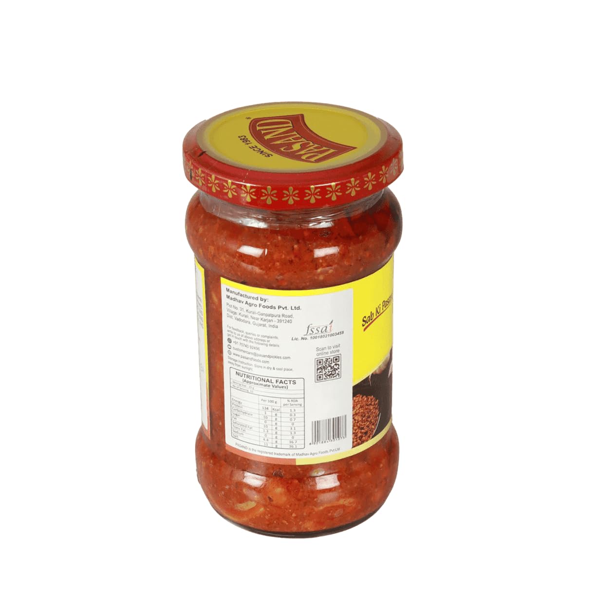Pasand Garlic Pickle – Lehsun Aachaar | 280g Glass Jar | Hand Peeled Kathiawari Garlic Cloves | Bold, Spicy & Authentic Taste | Traditional Indian Pickle 4