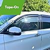 IG Window Visor Compatible with Ford F250 F350 F450 F550 Super Duty SuperCab 1999-2016, Tape-On Rain Guard Side Vent Deflector (SuperCab Only) #2