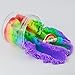 ICHICHI Rainbow Cloud Slime,Non-Sticky and Super Soft Scented Slime,Stress Relief Toy 7-Assorted