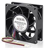 Wderair 80mm x 25mm PC Computer Case Fan 12V 4Pin PWM FG High CFM Performance Cooling Fan for DIY Gaming CPU GPU Mining Rig Ventilation Exhaust