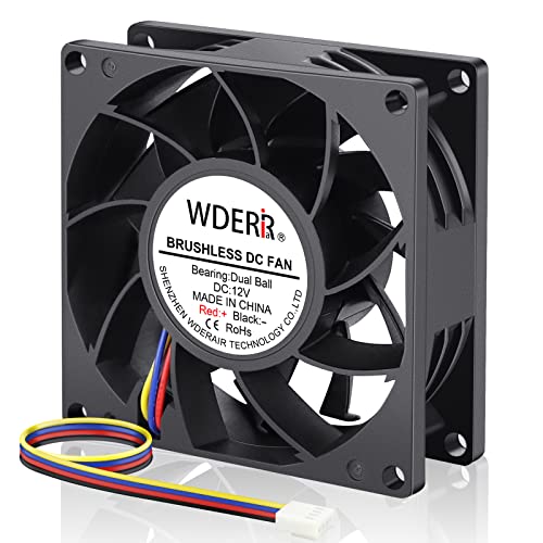 Ventilateur de boîtier 80mm 12V 4 broches PWM pour PC de gaming et châssis CPU mini-tour