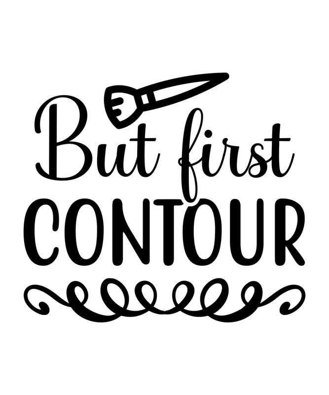 Poster sur toile But first contour2 01 A2 pour déco murale inspirante de salon