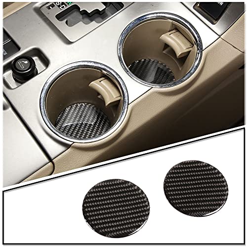 Adorno portavasos fibra de carbono para Toyota Highlander 2009-2013 miniatura 1