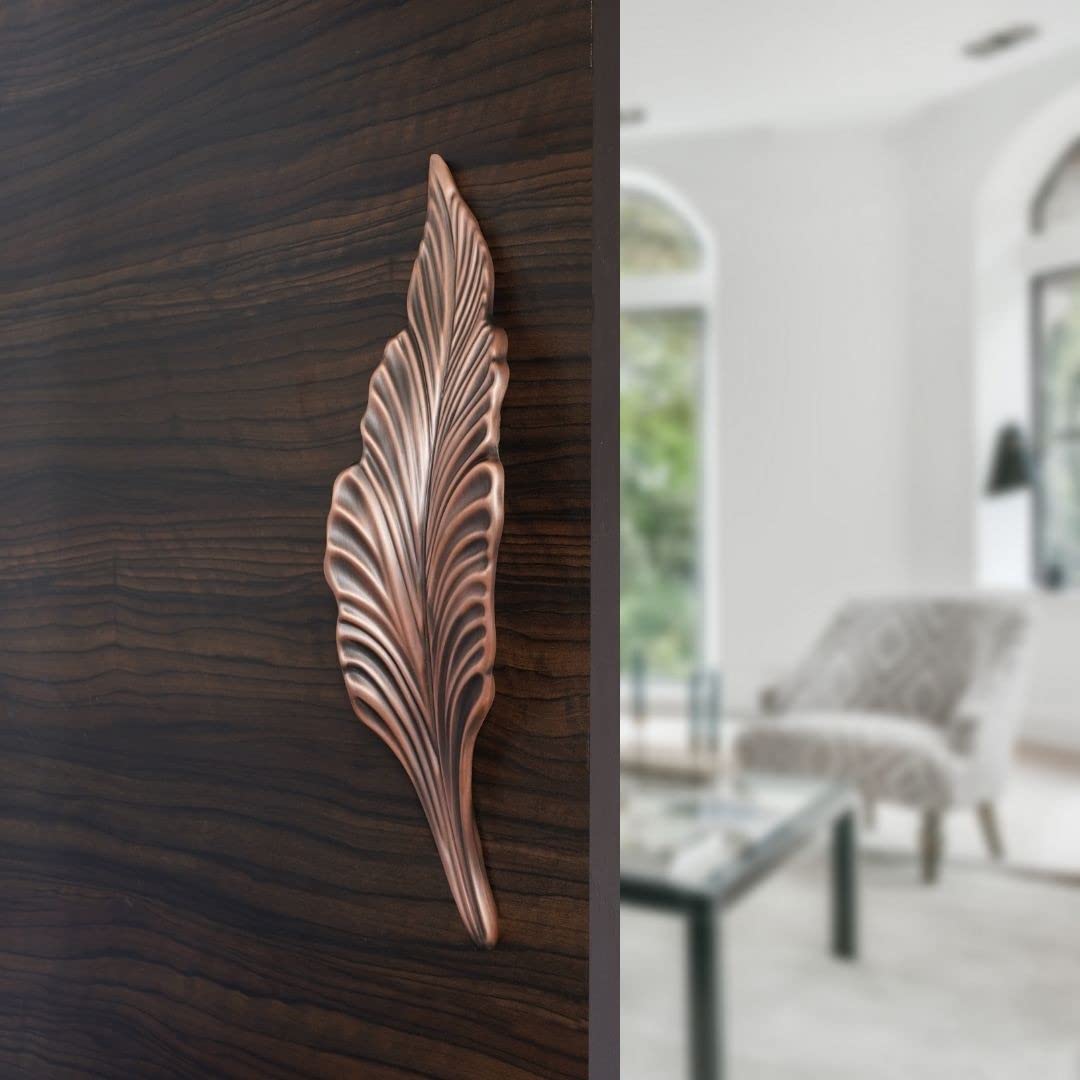 Inkart Zyrex Metal Feather Designed Door Handles For Main Door/Main Door Handle/Door Handle/Brass (Brown Color, Dh42), Pull Handle (B0C2D4FF8X) Amazon Price History, Amazon Price Tracker