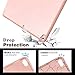 MoKo Case Fit iPad Pro 12.9 2017/2015 with Apple Pencil Holder - Slim Lightweight Smart Shell Stand Cover Case with Auto Wake/Sleep Fit Apple iPad Pro 12.9 inch Tablet (1st & 2nd Gen),Rose Gold