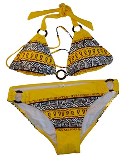 BIKINI DISPONIBILE IN MOLTI DIVERSI COLORI: Il bikini da donna è disponibile in bianco, ocra, rosso, verde, marrone, giallo, arancione e nero.
