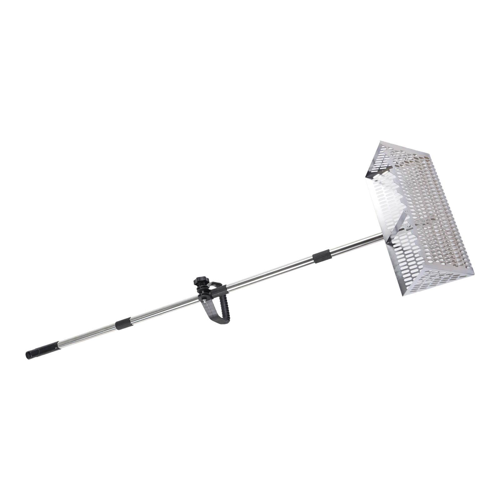 Kaccde Silver Detachable Carbon Steel Beach Sand Sifter Tool For Shell Treasure Portable Metal Beach Collection Accessories Ergonomic Sand Shovel