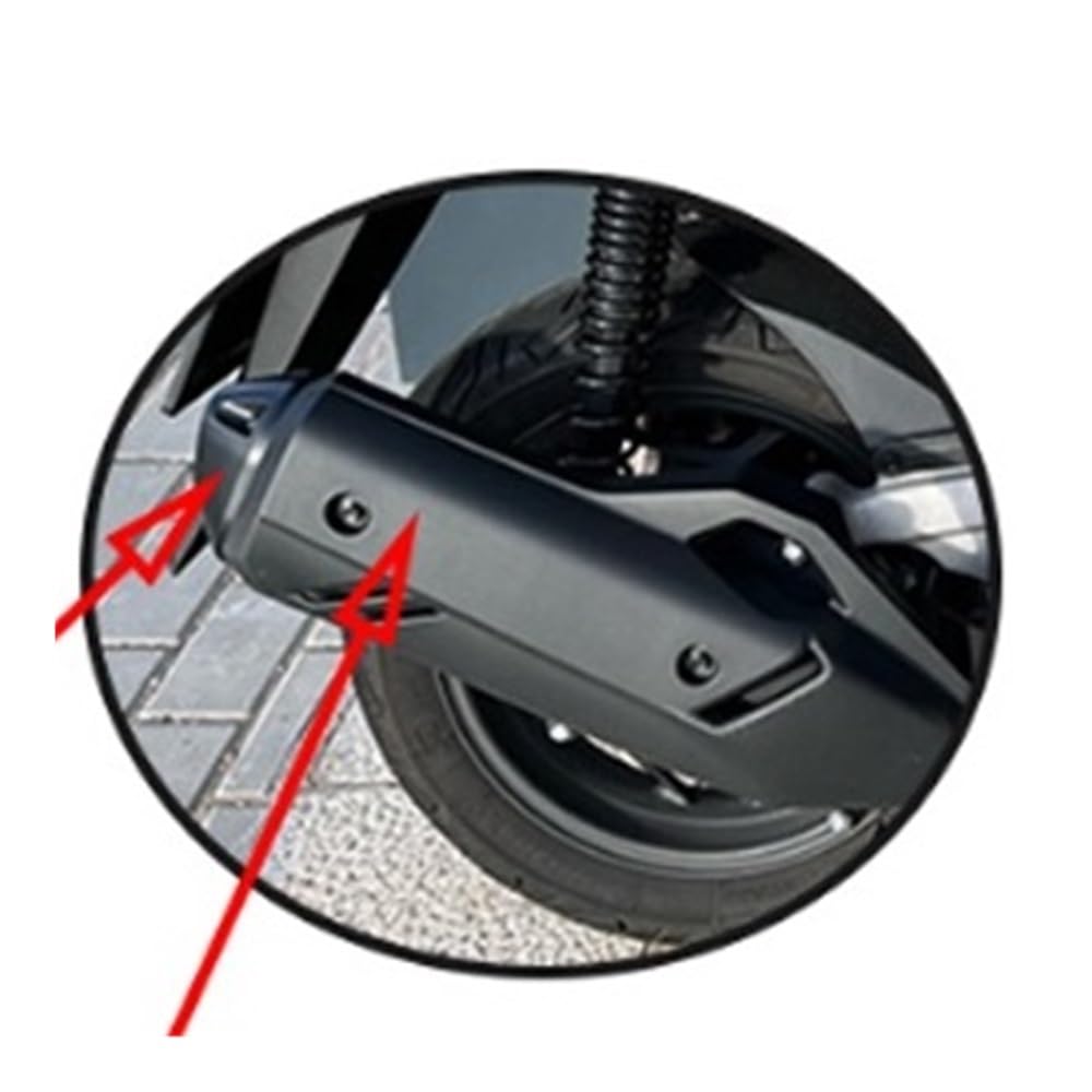Deflectores Calor Escape para PCX160 PCX 160 125 PCX125 2021-2023 Silenciador Escape para Motocicleta Tubo Protector Térmico Cubierta Aislamiento Térmico Protector