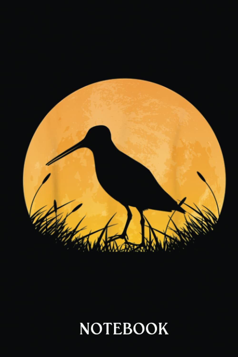 Curlew Easy Halloween Wader Bird Moon Gift: Halloween Themed Notebook For Kids And Adults. Witch, Frogs & Bats Familiars, Wide Ruled, 120 Pages