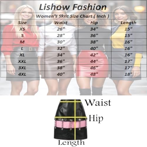 Black Leather Moto Biker Mini Skirt4