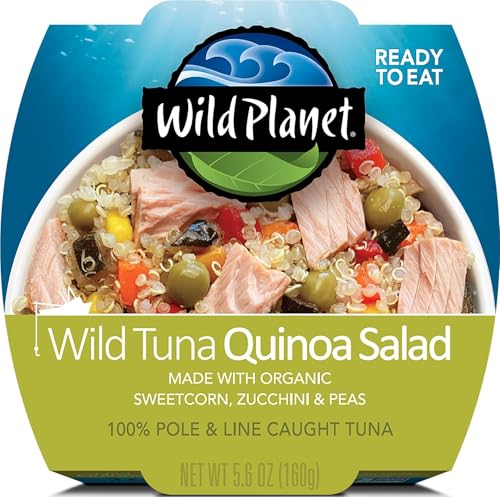 Image of Wild Planet Ready-To-Eat Wild Tuna Quinoa Salad, 5.6 Ounce Can, Pack of 1