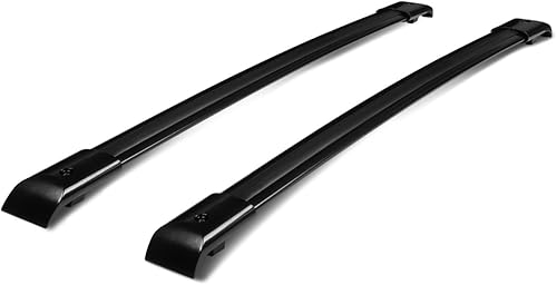 DNA MOTORING PT-ZTL-8038 - Par de barras transversales de aluminio para techo de automóvil, compatibles con Honda Odyssey 05-10, color negro