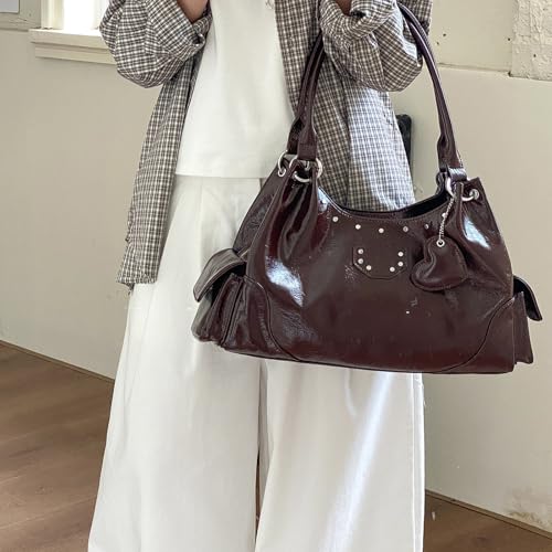 Sac à main en cuir PU résistant à l'eau, design rétro chic de qualité
