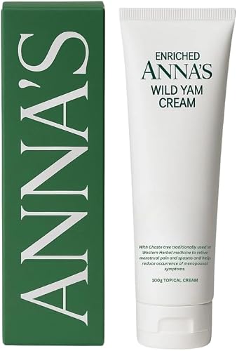 ANNA'S Wild Yam Cream, Enriched Herbal Body moisturizer with Wild Yam and Chaste Tree Extract, Non-Greasy Moisturiser for Women, 100g