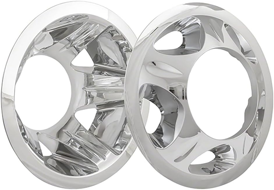 Fuel Rider Set of 4 17" Chrome ABS Wheel Simulators Compatible with 08-08 Chevrolet Silverado 3500 8 Lug, 5 Hand Holes, Full Set Wheel Covers