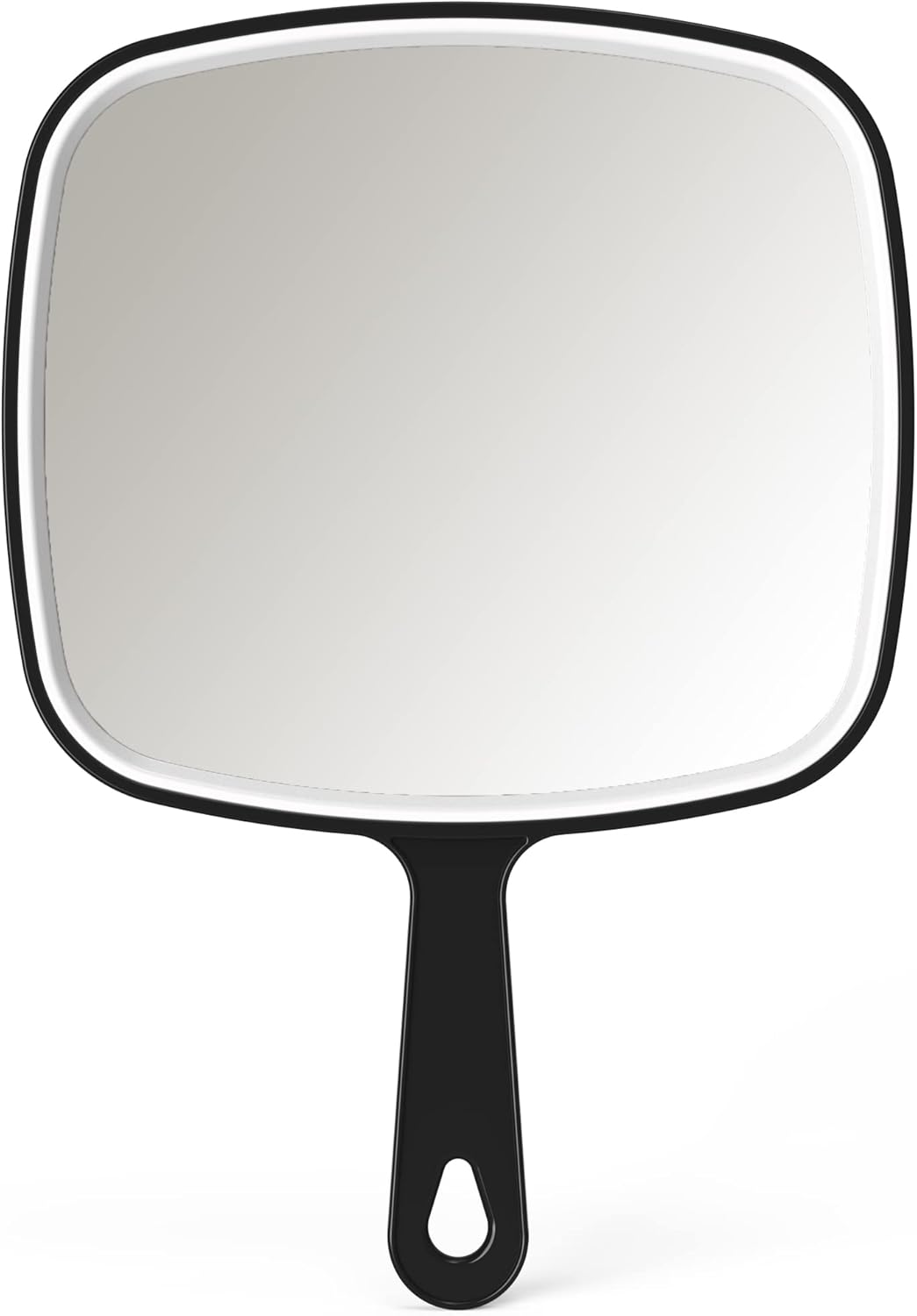 VrHere MirriM Hand Mirror, Black Handheld Mirror with Handle, Salon