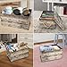 Livememory Decorative Storage Box with Lids, Fabric Storage Box with Lid and Handles for Decorative Storage, L15.7 x W11.8 x H7.9 In(Not Made of Wood)